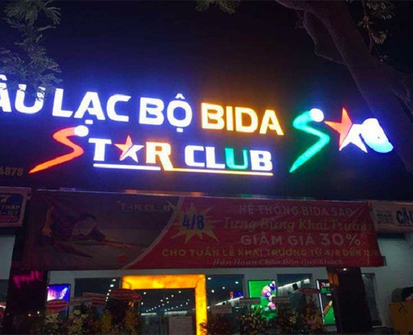 Mẫu Bảng Hiệu Bida Đẹp, Phong Cách Hiện Đại bảng hiệu bida đẹp