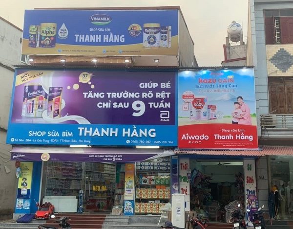 Mẫu Bảng Hiệu Cửa Hàng Bỉm Sữa Đẹp Nhất Bảng hiệu cửa hàng bỉm sữa