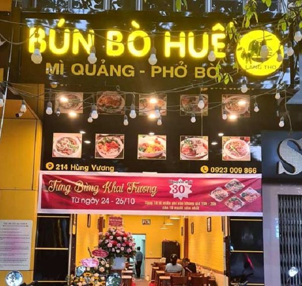 Biển Quảng Cáo Bún Phở Đẹp, Hút Khách Nhất Bảng hiệu bún phở đèn led