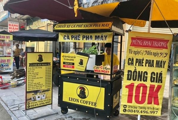 Mẫu Bảng Hiệu Cafe Mang Đi (Take Away) Đẹp, Ấn Tượng bảng hiệu cà phê pha máy