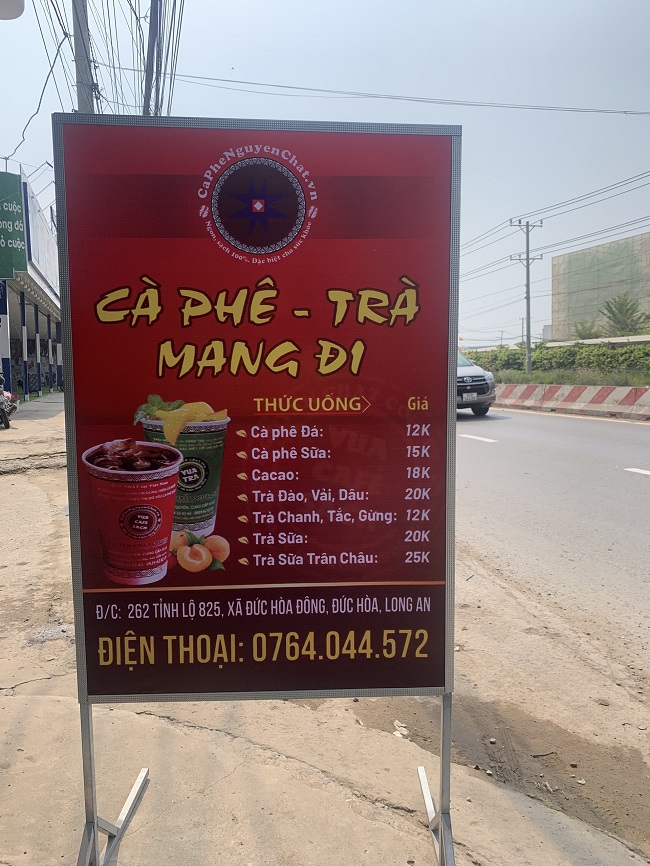 bang-hieu-coffe-mang-di bảng hiệu coffee mang đi