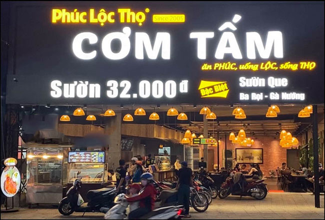 Mẫu Bảng Hiệu Cơm Tấm, Bình Dân Đẹp, Thu Hút bang hieu com tam