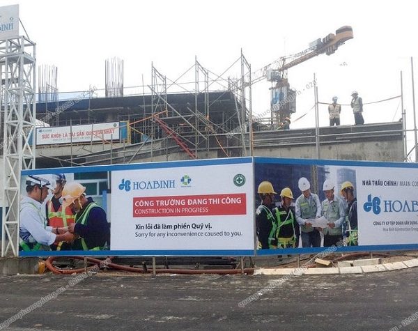 bảng thông tin công trình xây dựng nhà ở