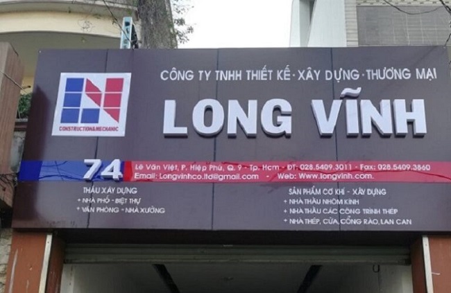 bang-hieu-cong-ty-xay-dung-01 bảng hiệu công ty xây dựng Mica
