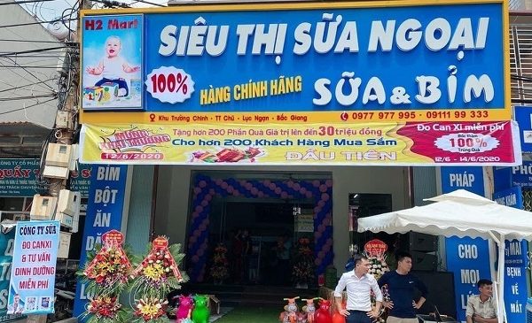 Mẫu Bảng Hiệu Cửa Hàng Bỉm Sữa Đẹp Nhất