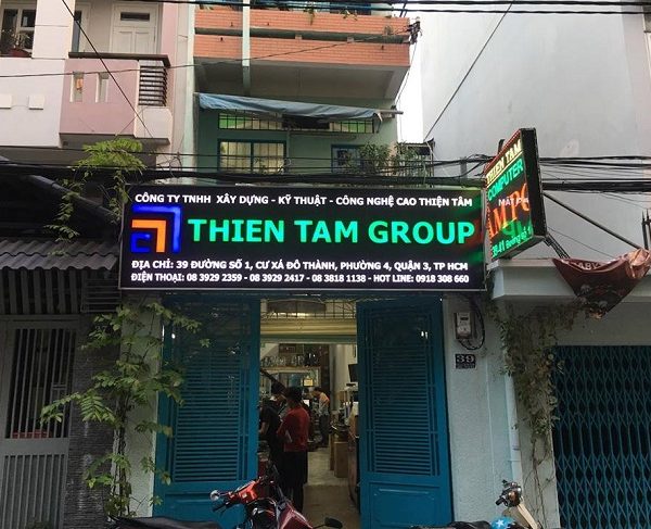 Mẫu Bảng Hiệu Công Ty Xây Dựng Đẹp, Chuyên Nghiệp bảng hiệu led xây dựng