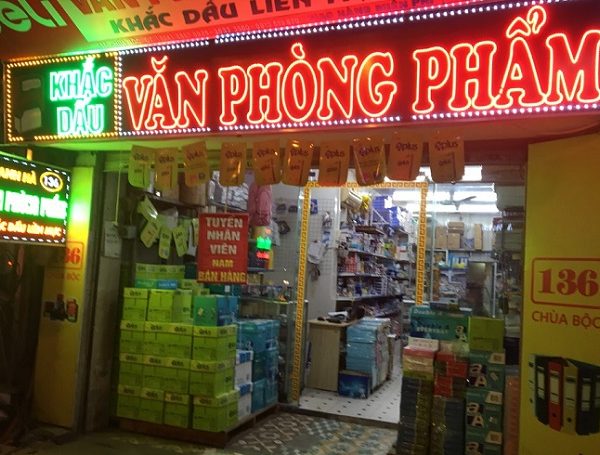 Mẫu Bảng Hiệu Văn Phòng Phẩm Đẹp, Hấp Dẫn Nhất bảng hiệu led văn phòng phẩm