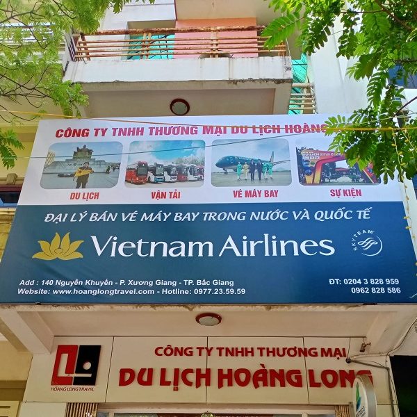 Mẫu Bảng Hiệu Dịch Vụ Du Lịch Đẹp, Ấn Tượng Nhất bảng hiệu công ty dịch vụ du lịch đẹp