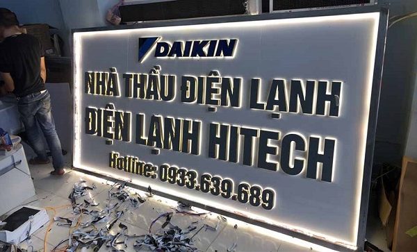 Mẫu Bảng Hiệu Điện Lạnh Đẹp Yêu Thích Nhất Bảng hiệu điện lạnh gắn đèn led
