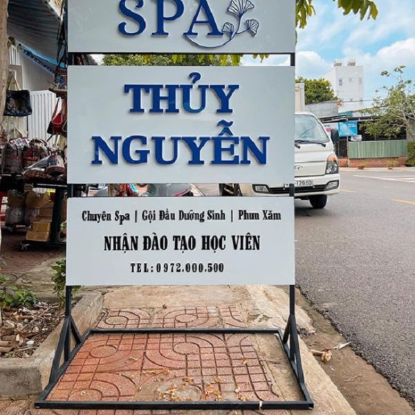 Mẫu Bảng Hiệu Spa Chăm Sóc Da, Thẩm Mỹ Đẹp Nhất biển hiệu quảng cáo đứng 2 mặt đẹp