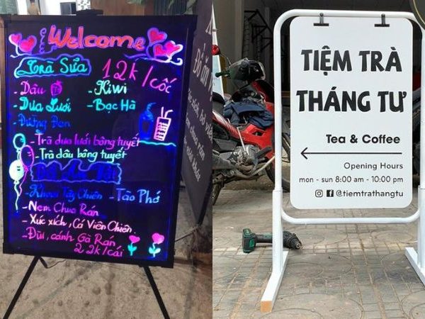 Mẫu Bảng Hiệu Đứng Quảng Cáo Đẹp, Bền, Mới Lạ