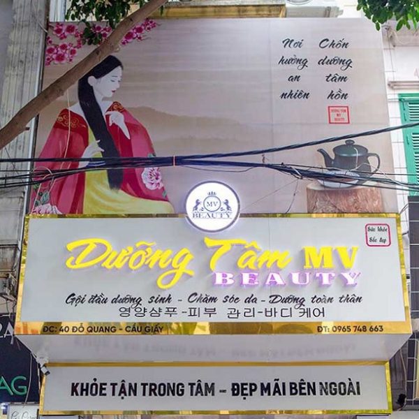 Mẫu Bảng Hiệu Gội Đầu Dưỡng Sinh Đẹp, Sang Trọng bảng hiệu gội đầu tiệm dưỡng sinh