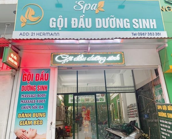 Mẫu Bảng Hiệu Gội Đầu Dưỡng Sinh Đẹp, Sang Trọng bảng hiệu gội đầu dưỡng sinh đèn led