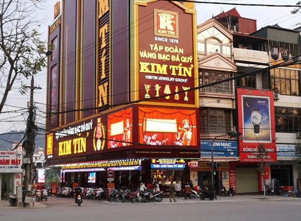 Mẫu Bảng Hiệu Tiệm Vàng Bạc Đẹp, Phong Thủy bảng hiệu đèn led tiệm vàng, bạc