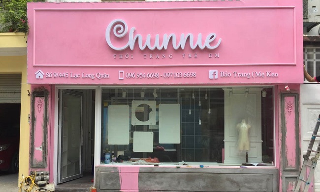 Bảng Hiệu Màu Hồng Dễ Thương Dành Cho Phái Nữ bang hieu mau hong