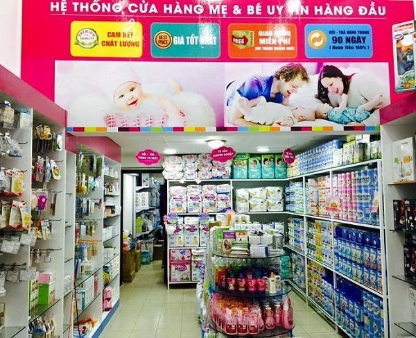 Mẫu Bảng Hiệu Shop Mẹ và Bé Đẹp, Dễ Thương bang hieu me va be bat hiflex