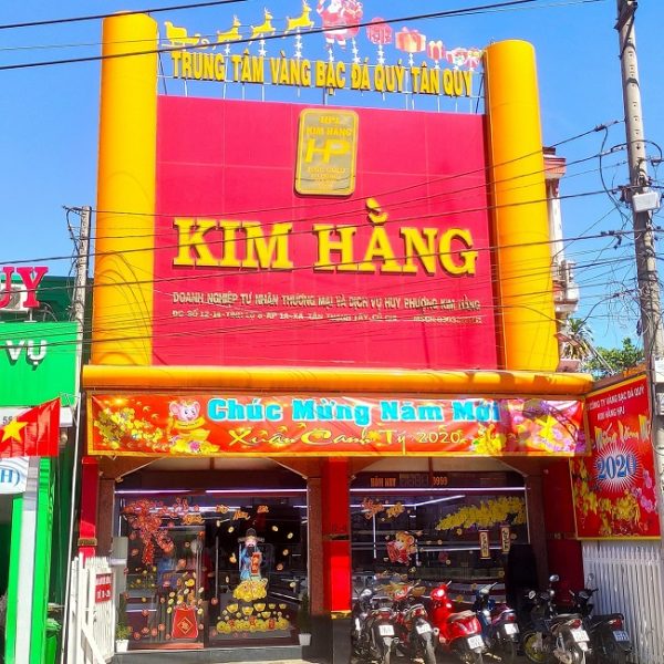 Mẫu Bảng Hiệu Tiệm Vàng Bạc Đẹp, Phong Thủy bảng hiệu mica tiệm vàng