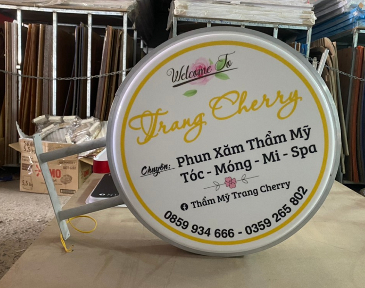 bang-hieu-nail-hop-den bảng hiệu tiệm nail hộp đèn