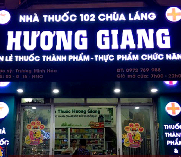 Mẫu Bảng Hiệu Nhà Thuốc Tây Đạt Chuẩn GPP Đẹp biển hiệu nhà thuốc đèn led
