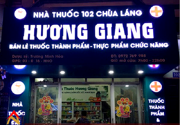 bang-hieu-nha-thuoc-den-led biển hiệu nhà thuốc đèn led