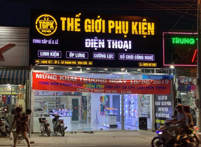 Mẫu Bảng Hiệu Phụ Kiện Điện Thoại Đẹp, Độc Đáo bang hieu phu kien dien thoai 1