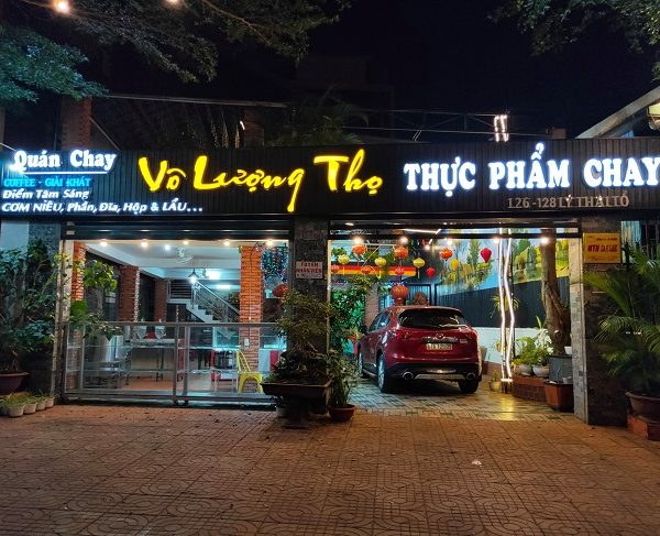 Mẫu Bảng Hiệu Quán Chay Đẹp, Tao Nhã bảng hiệu led quán chay