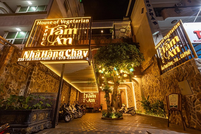 Mẫu Bảng Hiệu Quán Chay Đẹp, Tao Nhã bang hieu quan chay