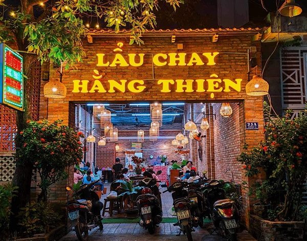 Mẫu Bảng Hiệu Quán Chay Đẹp, Tao Nhã Bảng hiệu quảng cáo quán chay