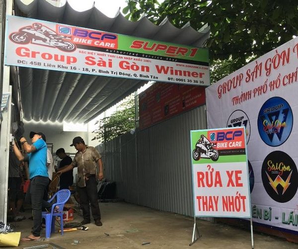 bảng hiệu rửa xe bọt tuyết