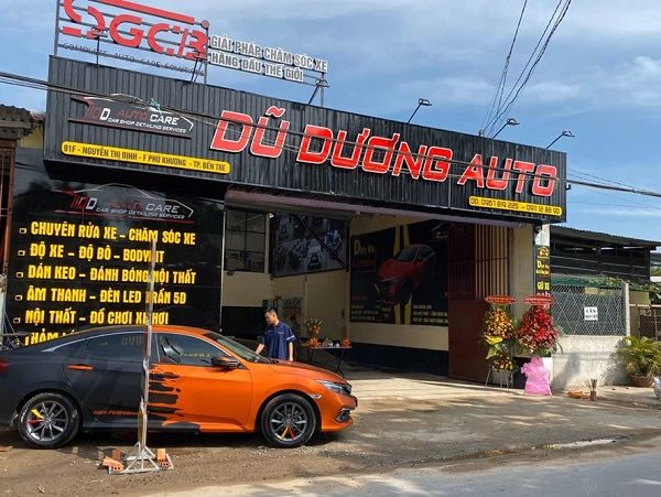 bảng hiệu rửa xe bằng tôn