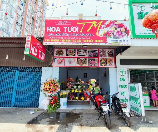 Mẫu Bảng Hiệu Shop Hoa Tươi Đẹp, Tinh Tế Nhất biển hiệu cửa hàng hoa tươi in bạt
