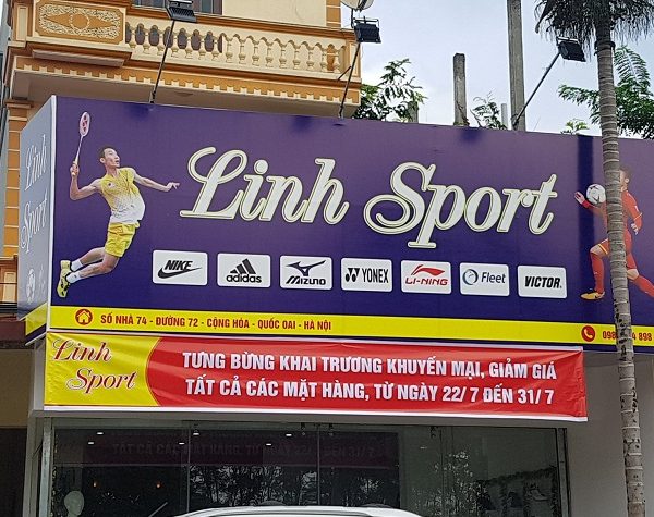 Mẫu Bảng Hiệu Shop Thể Thao Đẹp, Thu Hút Khách bảng hiệu shop thể thao hiflex