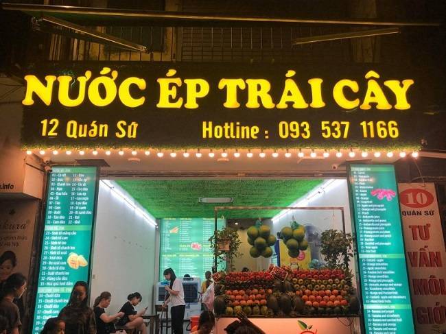 Mẫu Bảng Hiệu Sinh Tố Nước Ép Trái Cây Đẹp, Độc Đáo bang hieu sinh to nuoc ep 01