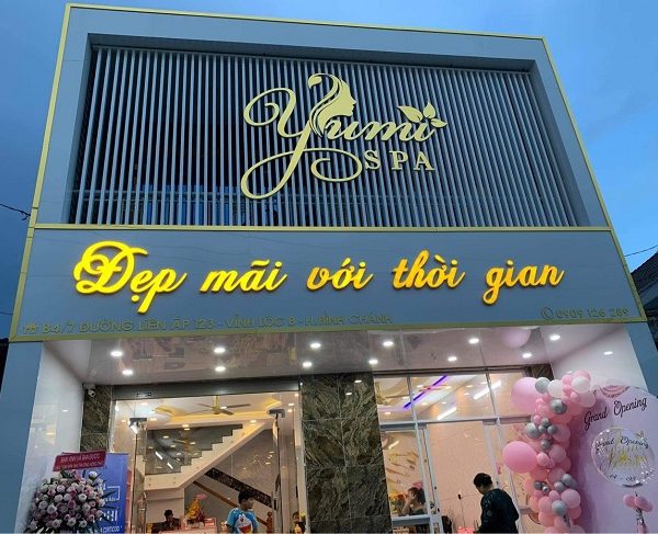 Mẫu Bảng Hiệu Spa Chăm Sóc Da, Thẩm Mỹ Đẹp Nhất bảng hiệu Yumi spa đẹp