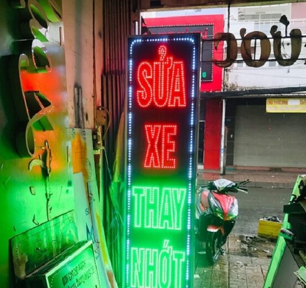 Mẫu Bảng Hiệu Sửa Xe Máy Đẹp, Ấn Tượng Nhất 2023 bảng hiệu sửa xe đẹp led