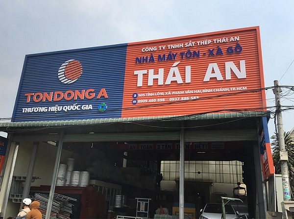 Mẫu Bảng Hiệu Tôn Sóng Quảng Cáo Đẹp, Ấn Tượng bảng hiệu bằng tôn đẹp