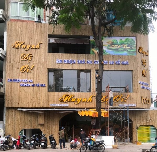Thi Công Bảng Hiệu Bằng Tre Giá Rẻ, Đẹp Tại TPHCM bảng hiệu tre
