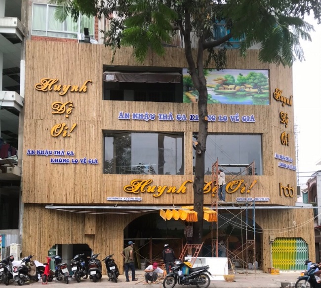 Thi Công Bảng Hiệu Bằng Tre Giá Rẻ, Đẹp Tại TPHCM bang hieu tre
