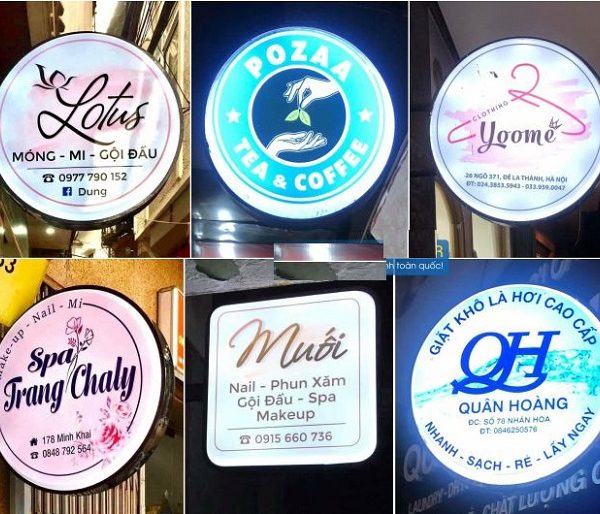 Mẫu Bảng Hiệu Tròn – Biển Vẫy Tròn Đẹp, Độc Đáo