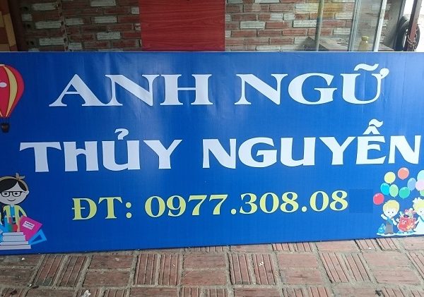 Các Mẫu Biển Quảng Cáo Trung Tâm Tiếng Anh, Ngoại Ngữ Đẹp biển hiệu trung tâm anh ngữ bạt Hiflex