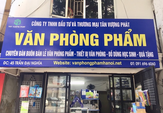 Mẫu Bảng Hiệu Văn Phòng Phẩm Đẹp, Hấp Dẫn Nhất bang hieu van phong pham