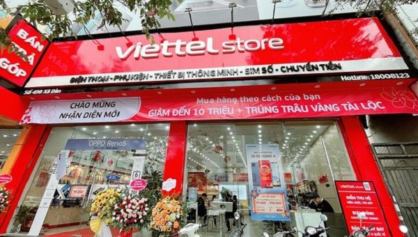 Mẫu Bảng Hiệu Viettel Đẹp Cho Cửa Hàng Ủy Quyền Bảng hiệu Alu Viettel