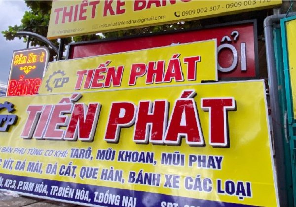 Bảng hiệu xưởng cơ khí