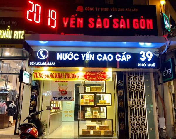 Bảng Hiệu Quảng Cáo Yến Sào Đẹp, Thiết Kế Sang Trọng