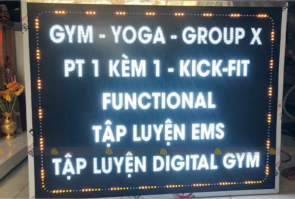 Mẫu Bảng Hiệu Yoga, Gym, Aerobic Đẹp Ấn Tượng Nhất Biển quảng cáo gym, yoga, aerobic