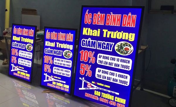 Làm Biển Quảng Cáo Giá Rẻ Tại TP Hồ Chí Minh làm biển quảng cáo đứng