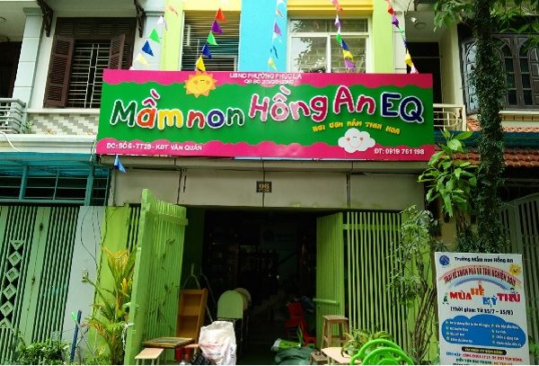 Thi Công Bảng Hiệu Trường Học Đẹp, Ấn Tượng bảng tên trường mầm non