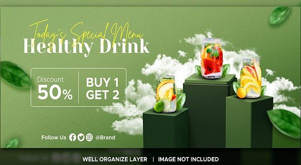 Mẫu Banner Quảng Cáo Đẹp, Ấn Tượng Nhất 2024 banner giới thiệu quán trà sữa