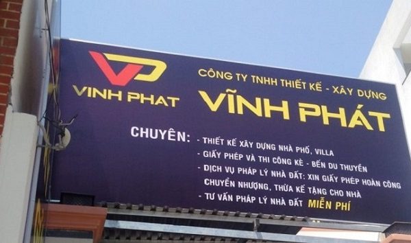 Mẫu Bảng Hiệu Công Ty Xây Dựng Đẹp, Chuyên Nghiệp biển hiệu xây dựng bạt hiflex