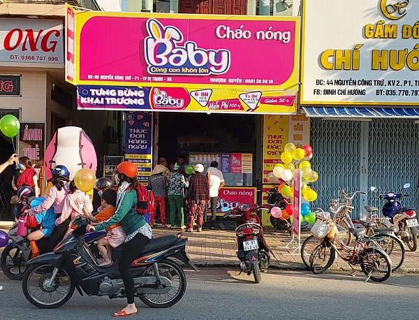 Mẫu Bảng Hiệu Cháo Dinh Dưỡng Đẹp Cho Các Bé biển cháo dinh dưỡng đẹp